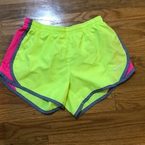 Bright athletic shorts